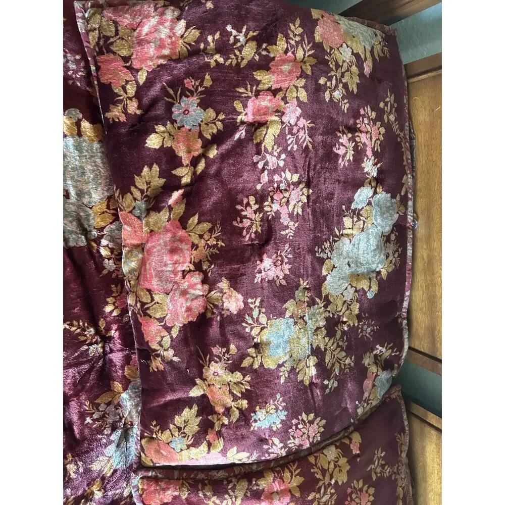 Pottery Barn Sabyasachi Mystic Garden Velvet Comforter Sham Set full/queen